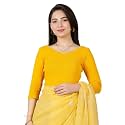 Mlada V-Neck Stretchable Saree Blouse Top for