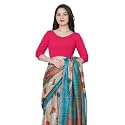Mlada V-Neck Stretchable Saree Blouse Top for