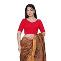 Mlada V-Neck Stretchable Saree Blouse Top for