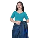 Mlada V-Neck Stretchable Saree Blouse Top for
