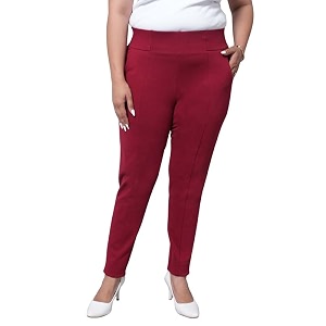 Mlada Womens Solid Cotton Lycra High Waist