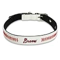 MLB Dog Collar Atlanta Braves New Signature PRO PVC-Leather Premium Pet Collars Extra Tough & Durable! Super Stylish! Size: Large Adjustable 20-29" Length x 1" Width