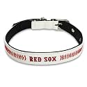 MLB Dog Collar Boston RED SOX New Signature PRO PVC-Leather Premium Pet Collars Extra Tough & Durable! Super Stylish! Size: Small Adjustable 12-15" Length x 0.75" Width