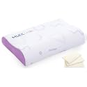 MLILY Kids Pillow for Sleeping, Adjustable Kids Memory Foam Pillow, Purple
