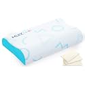 MLILY Kids Pillow for Sleeping, Adjustable Kids Memory Foam Pillow, Blue