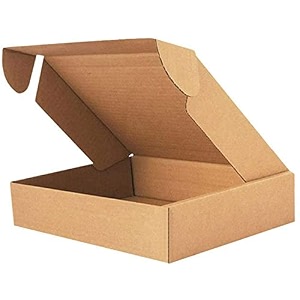 mm will care flat - self locking corrugated sturdy shipping boxes brown 1050x10x250 inch pack of 100