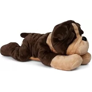 laydown grey dog - 45 cm - 45 cm grey toys for kids toys kids toys teddy bear baby toys toys for girls toys for boys toy soft toys soft toys for girls birthday gift for girls toys for 1 year old gift for girls birthday gift for women