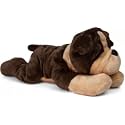 Laydown Grey Dog - 45 cm - 45 cm (Grey) toys for kids toys kids toys teddy bear baby toys toys for girls toys for boys toy soft toys soft toys for girls birthday gift for girls toys for 1 year old gift for girls birthday gift