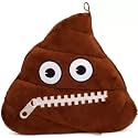Emoji Poop Zipper Mouth Face Plush - 30 cm (Brown) toys for kids toys pillow baby products kids toys toys for girls teddy bear baby toys new born baby products all toys for boys toy soft toys soft toys for girls toys for 1 ye
