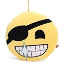 Emoji Eyepatch Face Plush - 30 cm (Yellow) toys for kids toys pillow baby products kids toys toys for girls teddy bear baby toys new born baby products all toys for boys toy soft toys soft toys for girls toys for 1 year old g