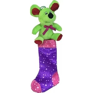 green mouse plush x39mas stocking purple colour - 45 cm multicolor toys for kids toys pillow baby products kids toys toys for girls teddy bear baby toys new born baby products all toys for boys toy soft toys soft toys for girls toys for 1 year old gifts teddy bear