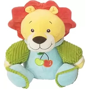 lion plush with embroidered sweater light blue - 32 cm blue toys for kids toys pillow baby products kids toys toys for girls teddy bear baby toys new born baby products all toys for boys toy soft toys soft toys for girls toys for 1 year old gifts teddy bear