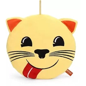 emoji cat yummy food face plush - 30 cm yellow toys for kids toys pillow baby products kids toys toys for girls teddy bear baby toys new born baby products all toys for boys toy soft toys soft toys for girls toys for 1 year old gifts teddy bear