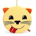 Emoji Cat Yummy Food Face Plush - 30 cm (Yellow) toys for kids toys pillow baby products kids toys toys for girls teddy bear baby toys new born baby products all toys for boys toy soft toys soft toys for girls toys for 1 year