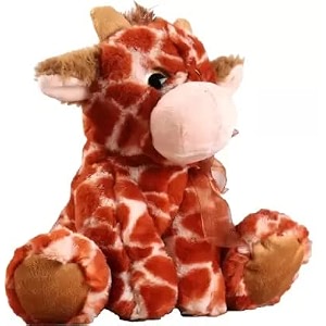 sitting giraffe plush with side bow - 23 cm multicolor toys for kids toys kids toys teddy bear baby toys toys for girls toys for boys toy soft toys soft toys for girls birthday gift for girls toys for 1 year old gift for girls birthday gift for women