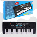 MM toys Kids Piano with Mic 37 Key 8 Rhythm 8 Tones 6 Demos Portable Electronic Keyboard