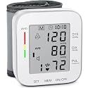 MMIZOO Wrist Blood Pressure Monitor BP Machine with Carrying Case White