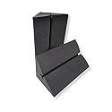 MMT Acoustix® Galaxy Acoustic Foam Bass Trap, Absorb Bass in Corners | Futuristic Design with Bass Lock Line| Black Charcoal, 24x15 inch, 2 pcs