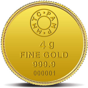 mmtc-pamp india pvt ltd lotus 24 9999 k 4 g gold coin