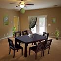 Sheesham Wood 6 Seater Dining Table with Cushion Chair Six Seater Wooden Dining Room Set Dinner Table Furniture for Living Room Home Restaurant (Mahogany Finish)