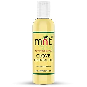 mnt clove essential oil - 100 pure amp natural therapeutic grade oil for toothache hair and skin 100ml