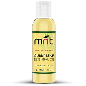 mnt curry leaf essential oil 200ml 100 pure natural amp therapeutic grade for aromatherapy hair growth weight loss amp hair loss