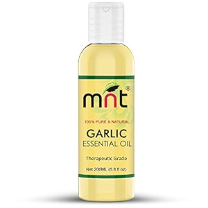mnt garlic essential oil 200ml 100 pure natural amp undiluted therapeutic grade for aromatherapy skin health acne amp healthy hair