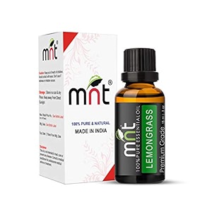 mnt lemongrass essential oil - 100 pure amp natural insect repellent oiltherapeutic grade oil for skin hair home fragrance and aromatherapy 15ml