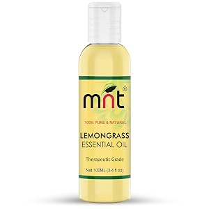 mnt lemongrass essential oil - 100 pure amp natural insect repellent oiltherapeutic grade oil for skin hair home fragrance and aromatherapy 100ml