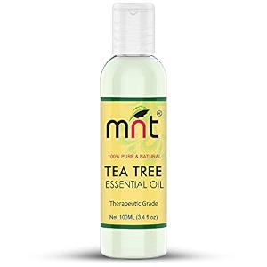 mnt tea tree essential oil 100 pure natural amp undiluted therapeutic grade oil for acne scars healthy skin face care hair dandruff and aromatherapy 100ml