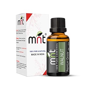 mnt walnut cold pressed carrier oil 100 pure natural amp therapeutic grade amp aromatherapy for hair care and skin care 30ml