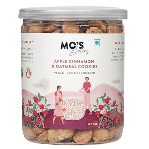 mo39s apple cinnamon amp oatmeal cookies 300gms  healthy snacks for kids amp adults  100 natural amp preservatives free