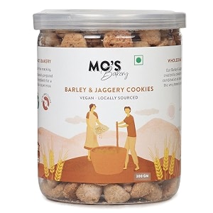 mo39s barley amp jaggery 300 g vegan  healthy snack for kids and adults  100 natural amp preservatives free  high fiber amp diabetic friendly cookies