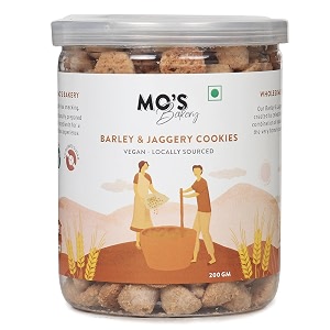 mo39s barley amp jaggery 200 g vegan  healthy snack for kids and adults  100 natural amp preservatives free  high fiber amp diabetic friendly cookies