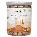 Mo's Barley & Jaggery, 300 G| Vegan | Healthy Snack for Kids and Adults | 100% Natural & Preservatives Free | High Fiber & Diabetic Friendly Cookies