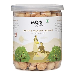 mo39s lemon amp jaggery cookies 200 g  vegan  tasty amp healthy  100 natural amp preservatives free  high fiber amp diabetic friendly