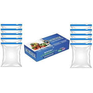 bpa-free zip lock bag for fridge  resealable ziplock pouch for food amp travel  leakproof freezer storage bags  zip lock covers amp zipper pouch for kitchen  freezer storage bags-v-325