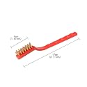 3 Pcs Mini Nylon, Stainless Steel & Brass Brush Set for Cleaning Rust Removal, Metal Brush for Tiles, Kitchen Cleaning, Gas Cleaning Kit