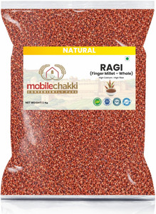 mobile chakki premium ragi sabut finger millet whole grain  natural  healthy millet whole wheat 1 kg