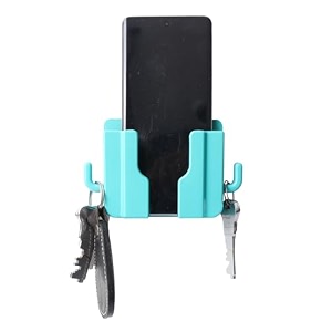 wallview tech mobile stand wall mount holder for charging ac remote holderkey chain amp with adhesive green