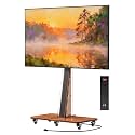 Rolling TV Stand with Power Outlet,Minimalist TV Mount for 32-75 inch TVs
