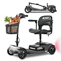 Mobility Scooter for Adults and Seniors M2 Black, 15-20 Miles Long Range Electric Scooter, 260W Motor, 330 LBS Capacity, LED Headlight, Electromagnetic Brake, USB Port, Adjustable Tiller