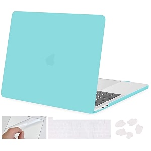 moca compatible with macbook pro 13 inch case m2 2024 2023 2022-2016 a2338 m1 a2251 a2289 a2159 a1989 a1708 a1706 withwithout touch bar plastic hard shell case cover mint
