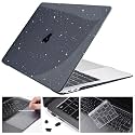 MOCA Compatible with MacBook Pro 13 inch Case M2 2024 2023 2022-2016 A2338 M1 A2251 A2289 A2159 A1989 A1708 A1706 with/Without Touch Bar, Plastic Hard Shell Case Cover (Sparkly Black)