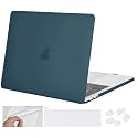 MOCA Compatible with MacBook Pro 13 inch Case M2 2024 2023 2022-2016 A2338 M1 A2251 A2289 A2159 A1989 A1708 A1706 with/Without Touch Bar, Plastic Hard Shell Case Cover (Peacock Green)