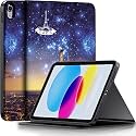 MOCA Case for iPad A16 11th Generation 11 Inch 2025 Case, iPad Case 10th Generation 10.9 Inch Slim Stand Back Protective Smart Cover (Dazzling Paris)