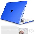 SwooK Moca Case for M2 MacBook Pro 13 Inch with/Without Touch Bar Plastic Hard Shell Case Cover with Keyboad Dustplugs Trackpad (Dark Blue)