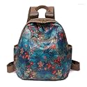 MOCA Fashionable Casual Nylon Backpack for Womens Girls M Size Multipurpose BagPack Travel, Casual, College, Office, Work Gift Bag Women (Maple Leaf)