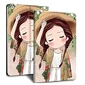 MOCA [Flexible Back] Case for 10.2 inch iPad 9th 8th 7th Generation 10.2" iPads 2021 2020 2019 Launch A2603 A2604 A2605 A2270 A2428 A2429 A2430 A2197 A2198 A2200 Flip Cover (Hat Girl)