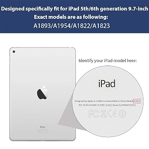 moca case for ipad 97 inch 5th6th generation 20172018 protective case cover for ipad 97 air 12 gen slim adjustable multi-angle stand auto wakesleep
